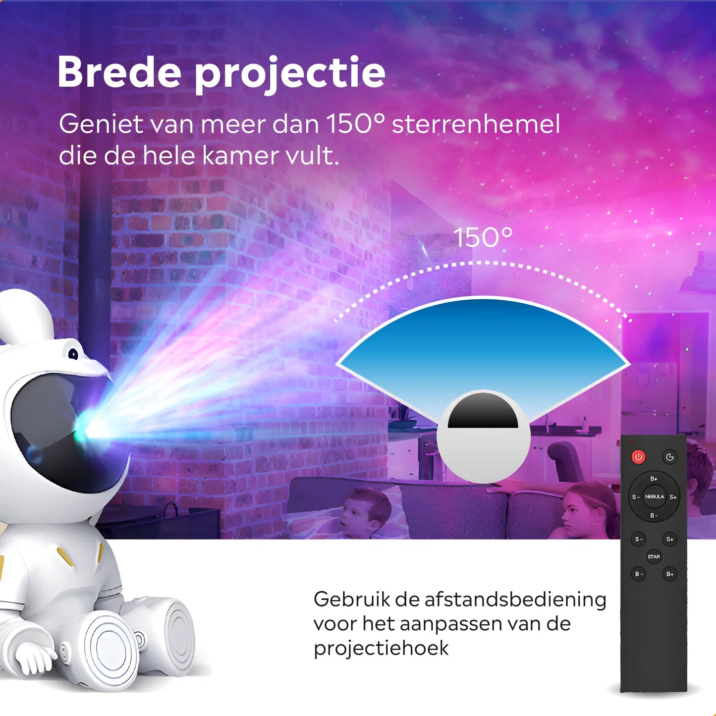 Beauve® Sterrenhemel Projector Moon Bunny voor Kinderen